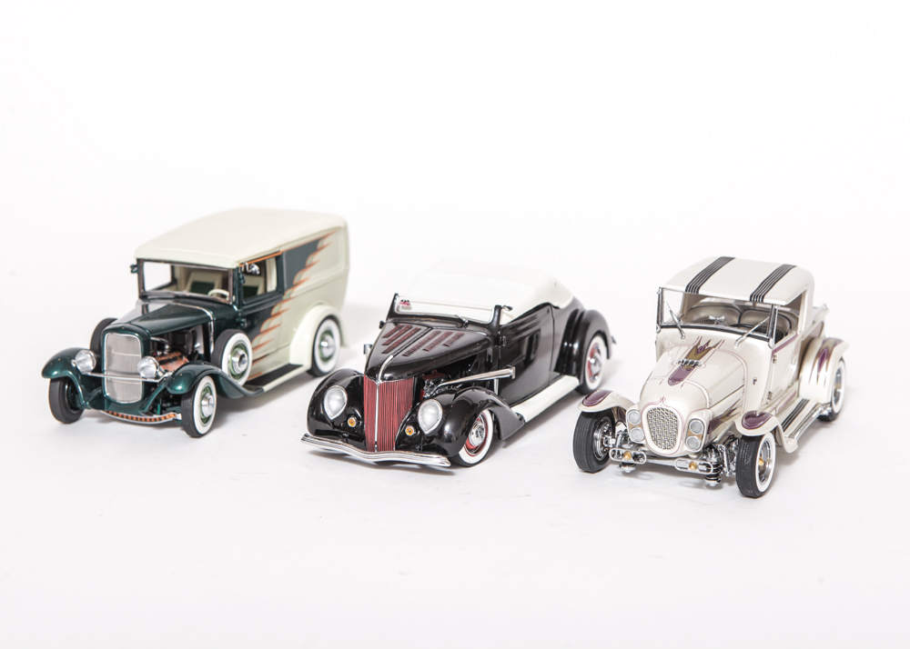 Collection of Hot Rod Model Cars