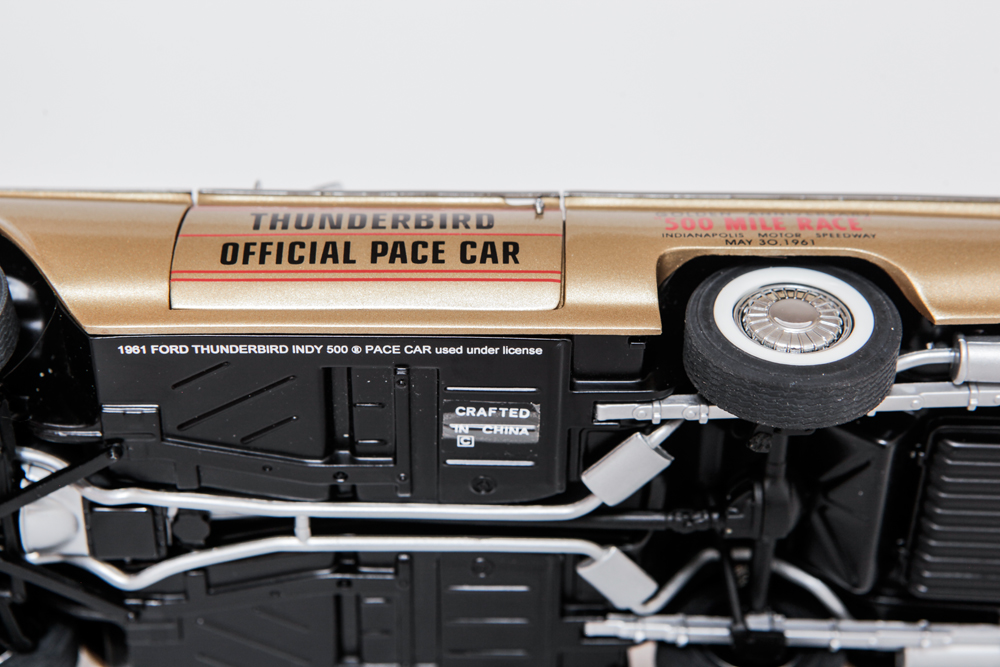 Collection of Gold Ford Thunderbird Model Cars