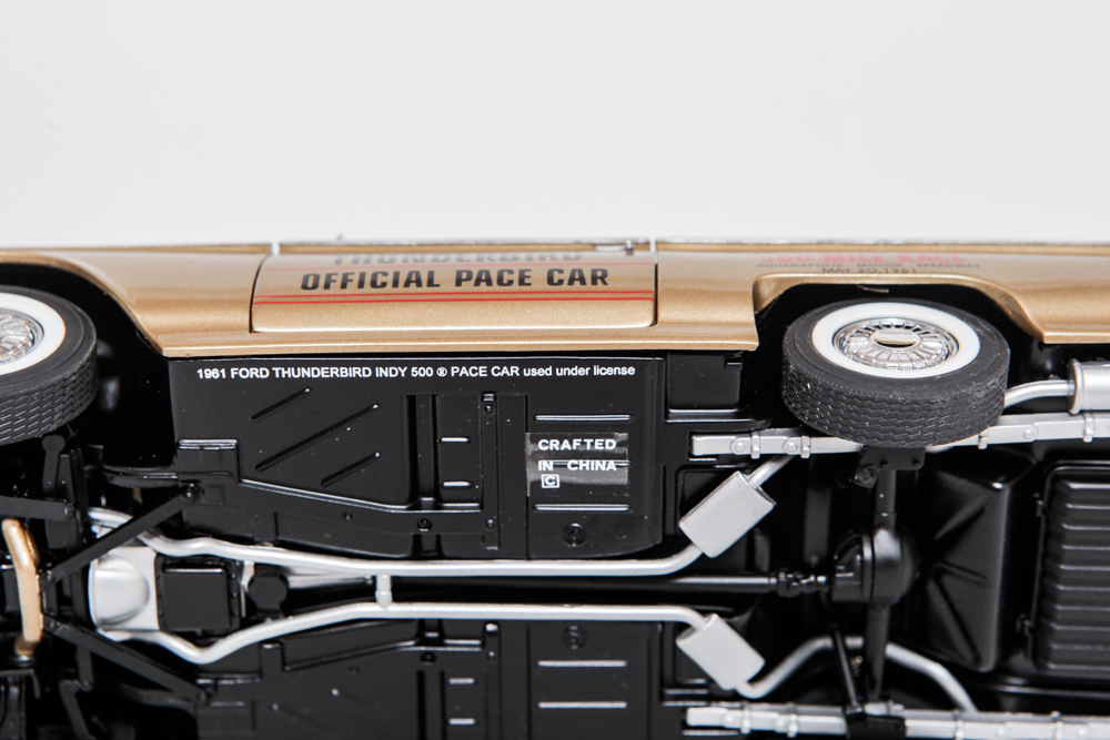 Collection of Gold Ford Thunderbird Model Cars