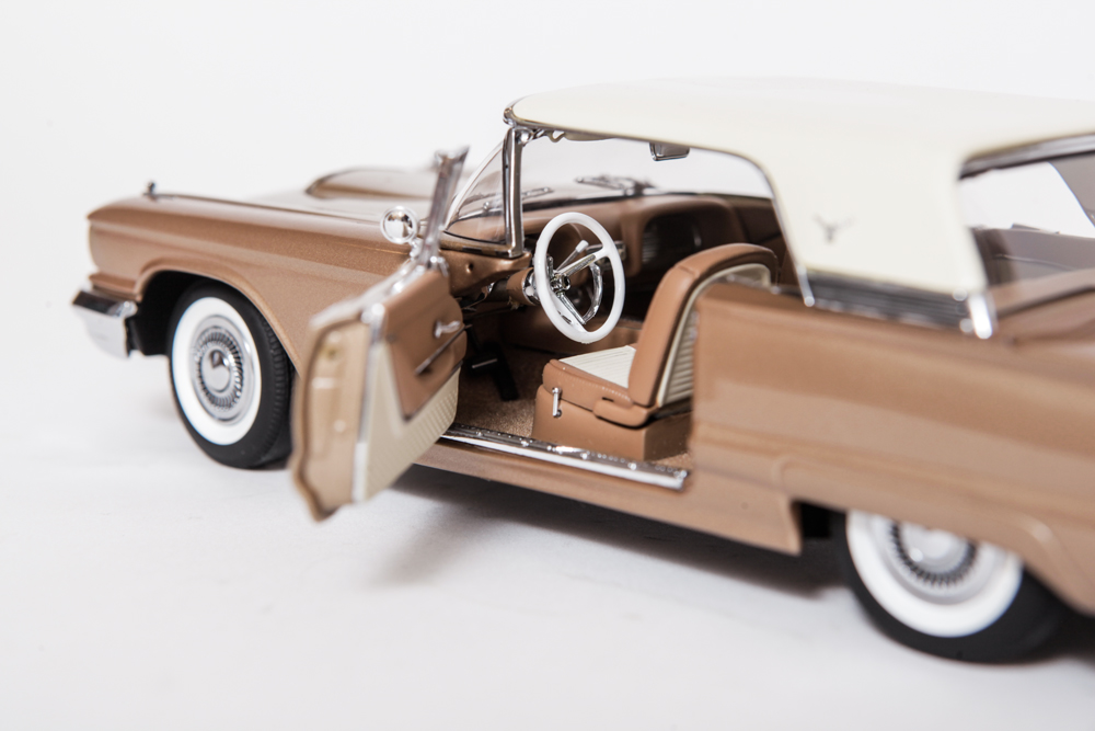 Collection of Gold Ford Thunderbird Model Cars
