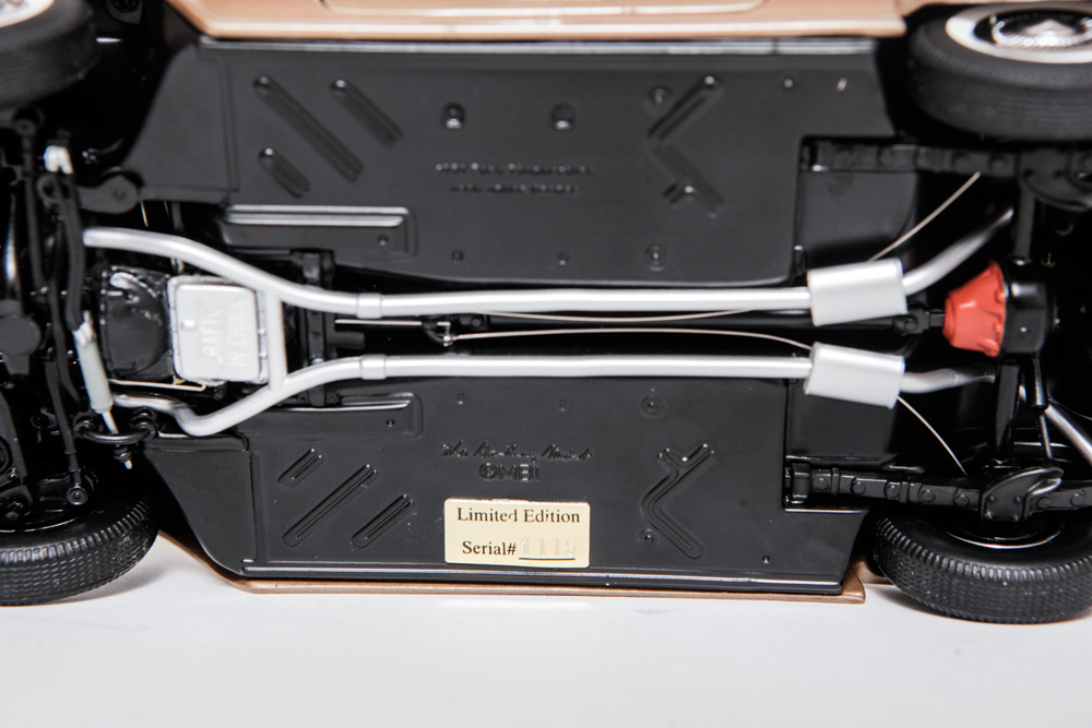 Collection of Gold Ford Thunderbird Model Cars