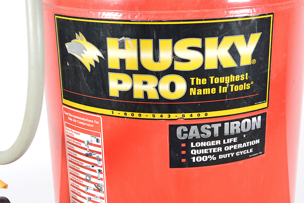 Husky 26-Gallon Cast Iron Vertical Air Compressor