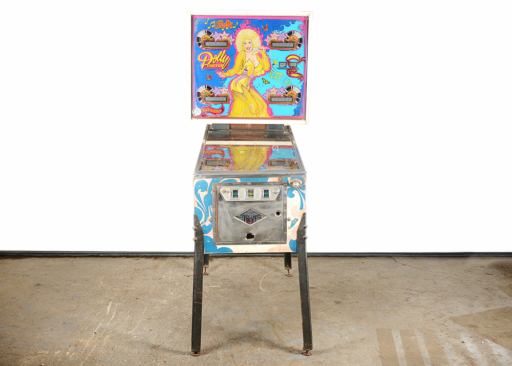 Circa 1978 Dolly Parton Upright Pinball Machine by Bally