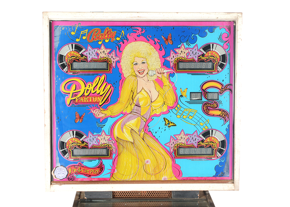 Circa 1978 Dolly Parton Upright Pinball Machine by Bally
