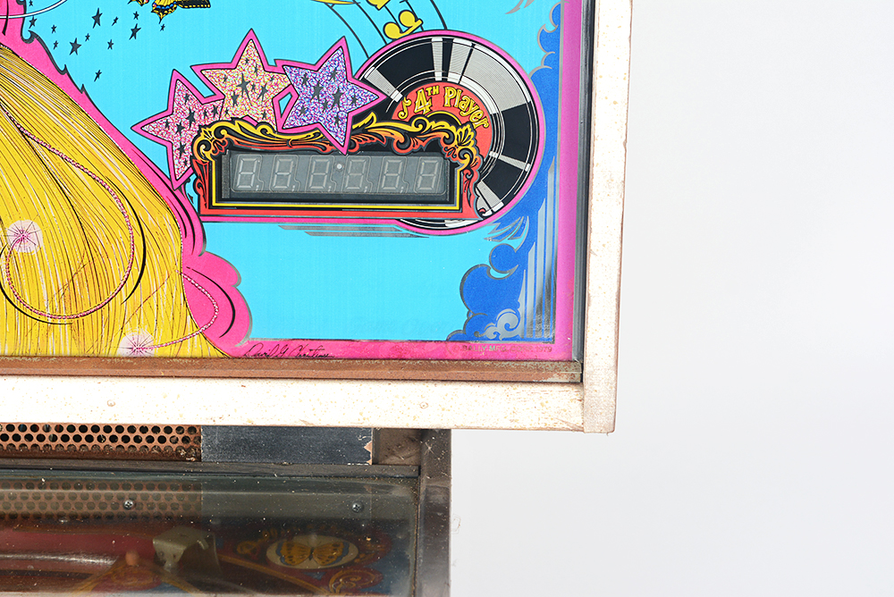 Circa 1978 Dolly Parton Upright Pinball Machine by Bally
