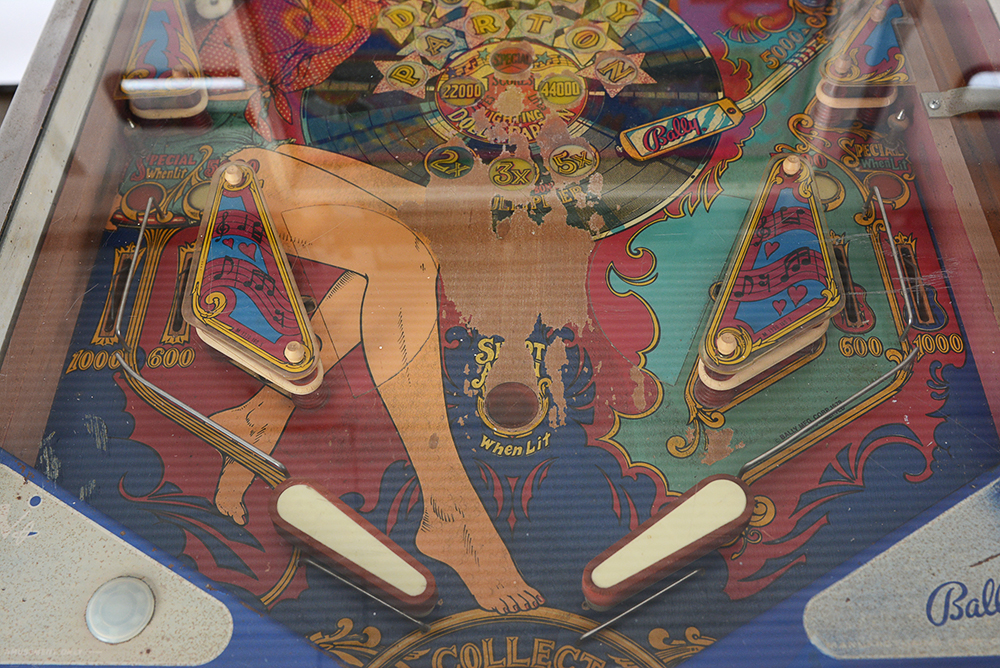 Circa 1978 Dolly Parton Upright Pinball Machine by Bally