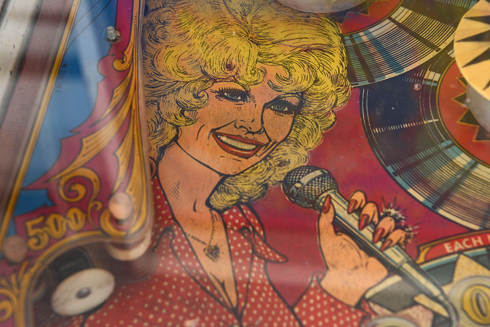 Circa 1978 Dolly Parton Upright Pinball Machine by Bally