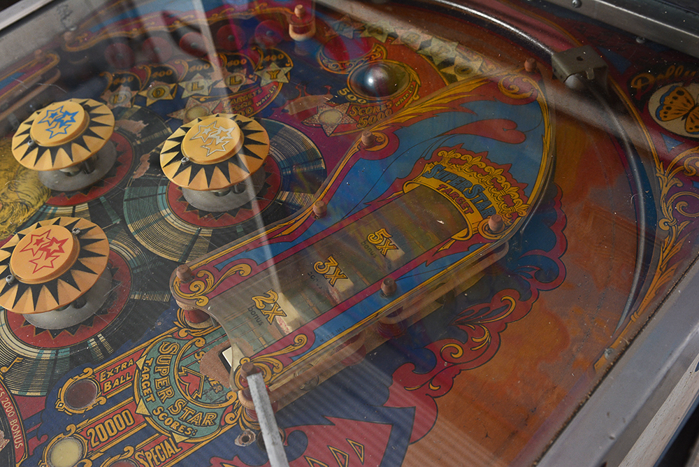 Circa 1978 Dolly Parton Upright Pinball Machine by Bally