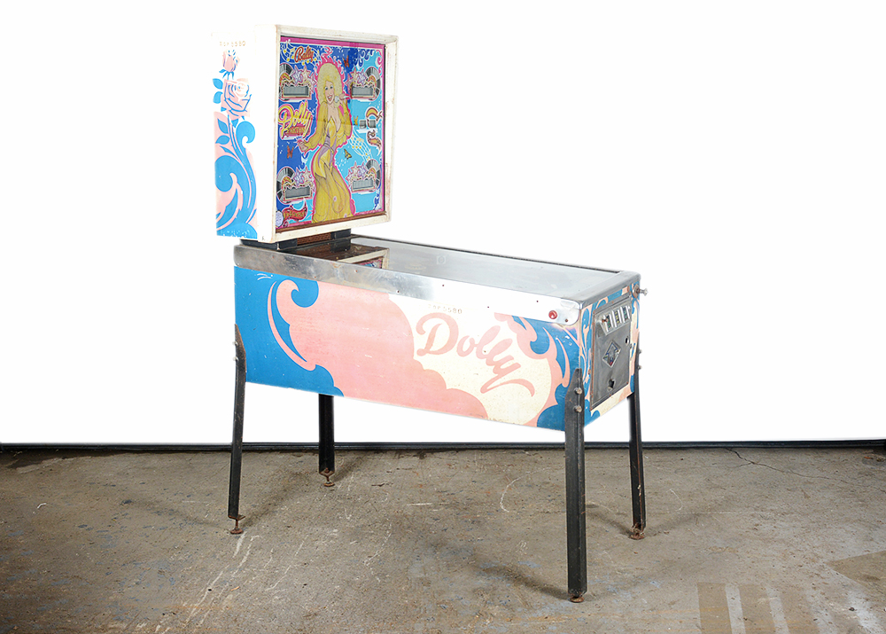 Circa 1978 Dolly Parton Upright Pinball Machine by Bally