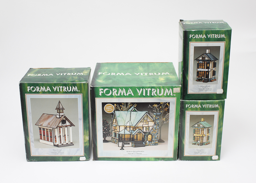 Forma Vitrum Stained Glass Village Buildings