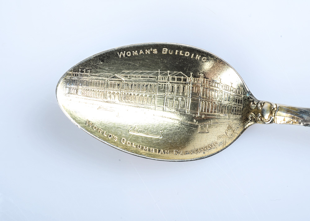 Set of Five Vintage Sterling Silver Commemorative Travel Spoons