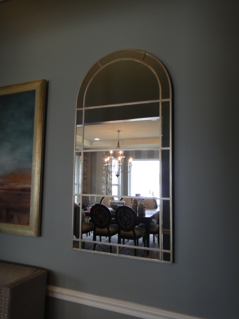 Generous Arched Chrome Mirror