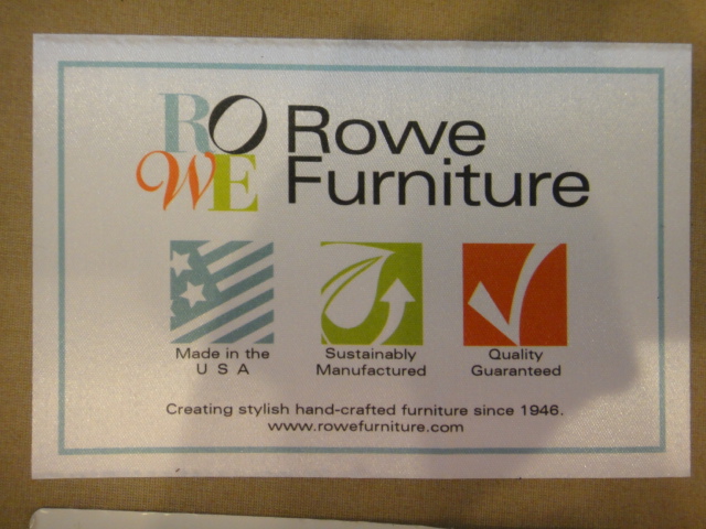 Rowe Furniture Blue Green Sofa