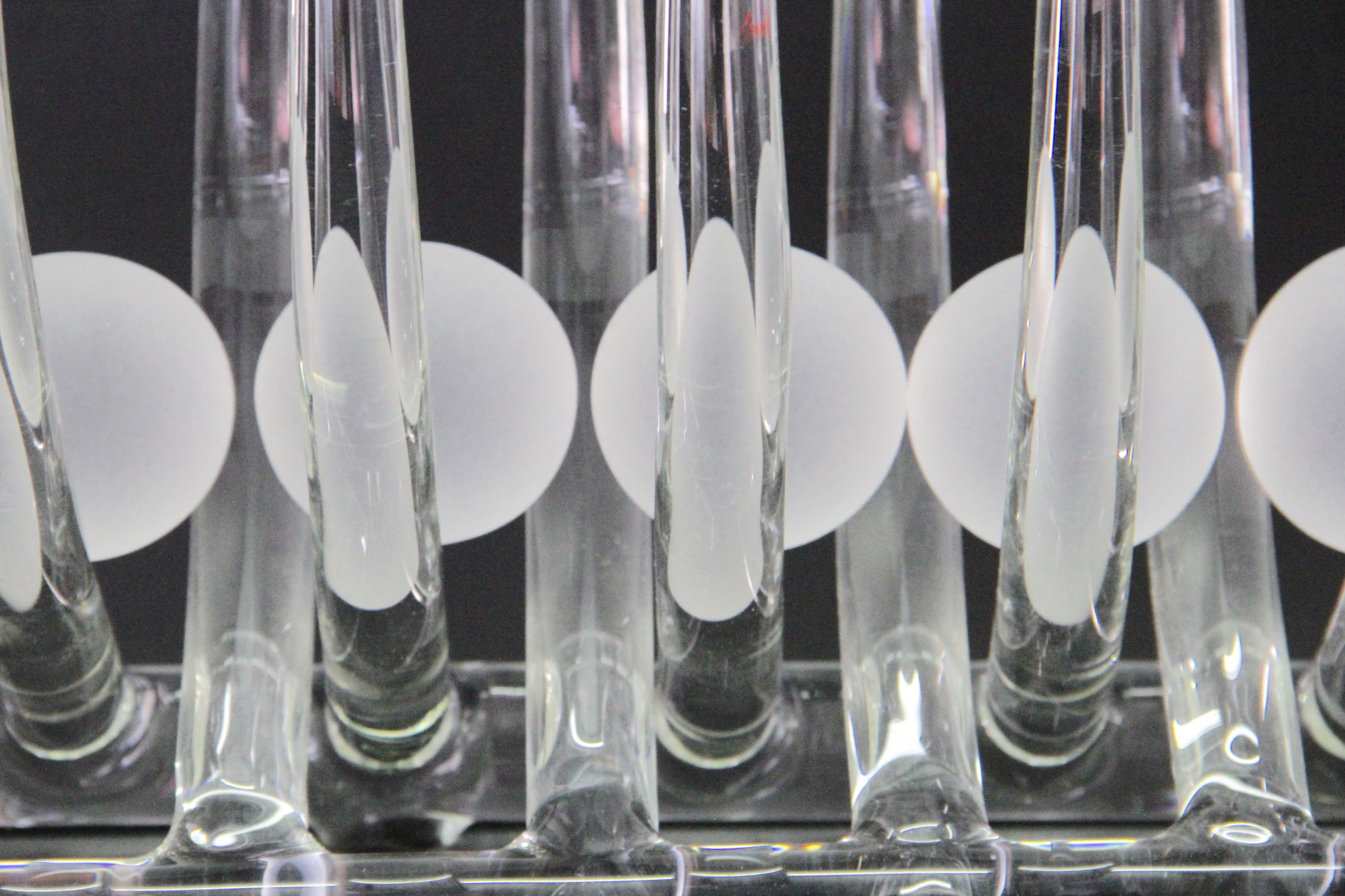 Hans Frabel 1985 Art Glass Sculpture