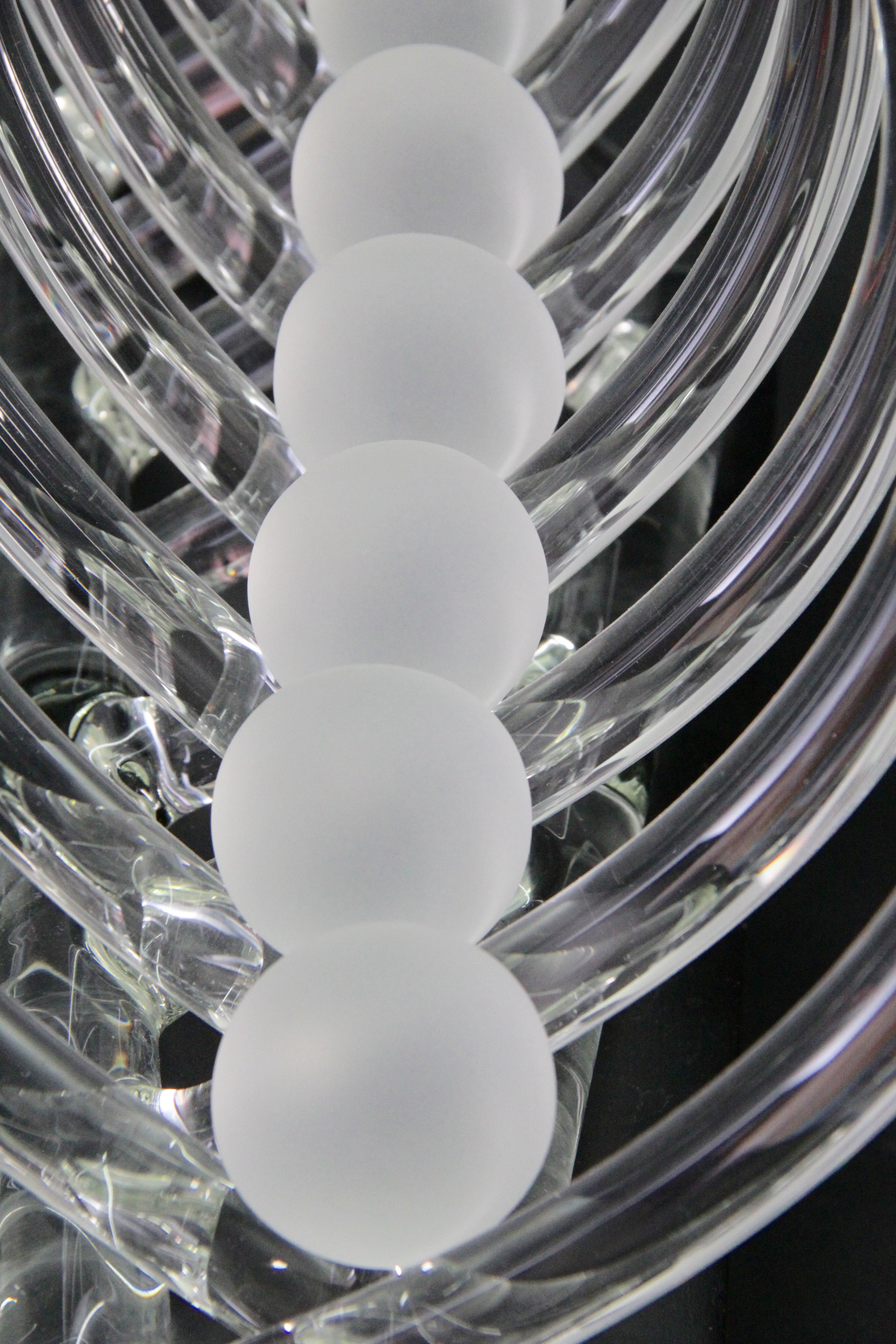 Hans Frabel 1985 Art Glass Sculpture