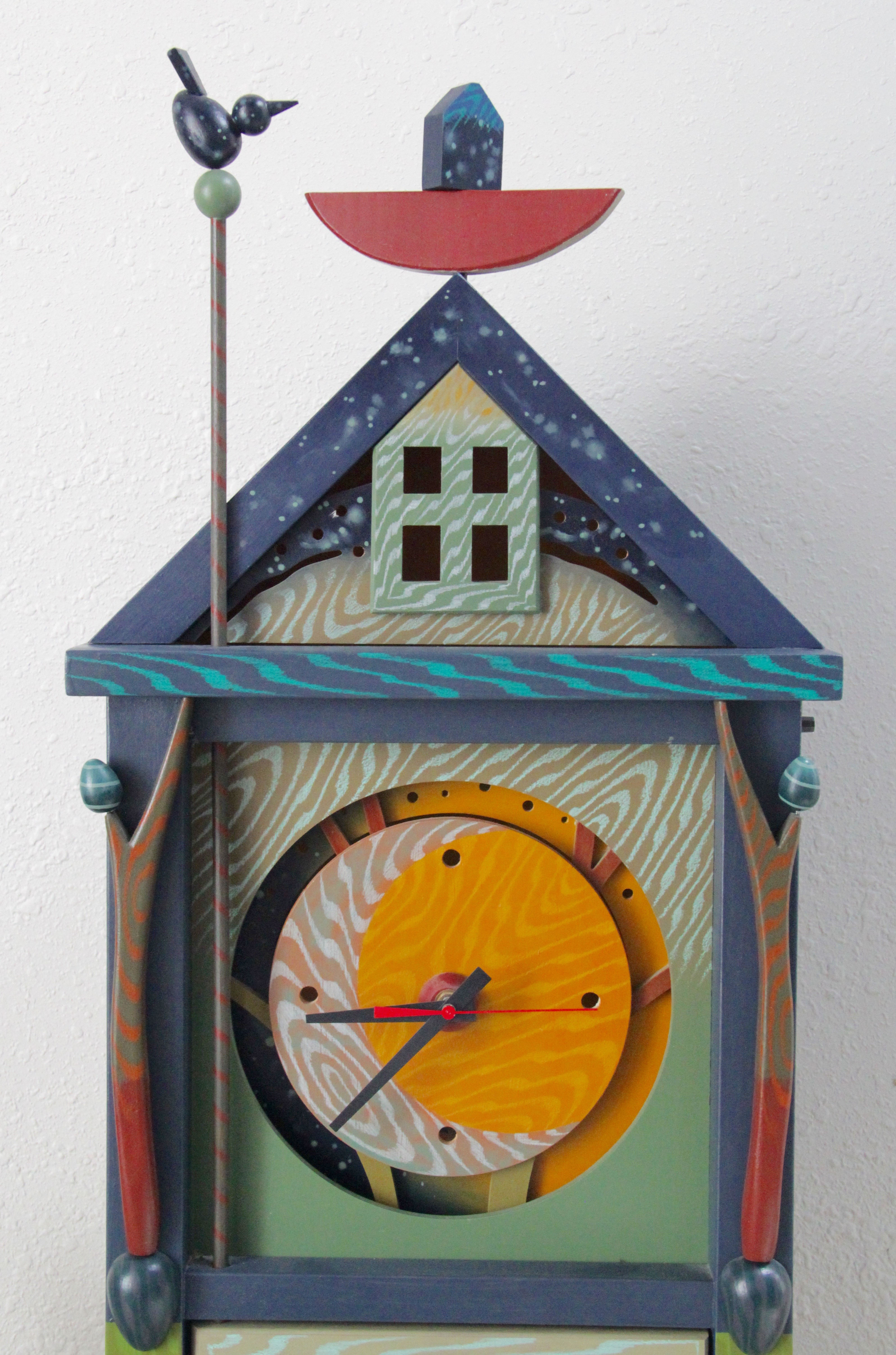 Handmade Artisan Wall Clock by Robert Massa