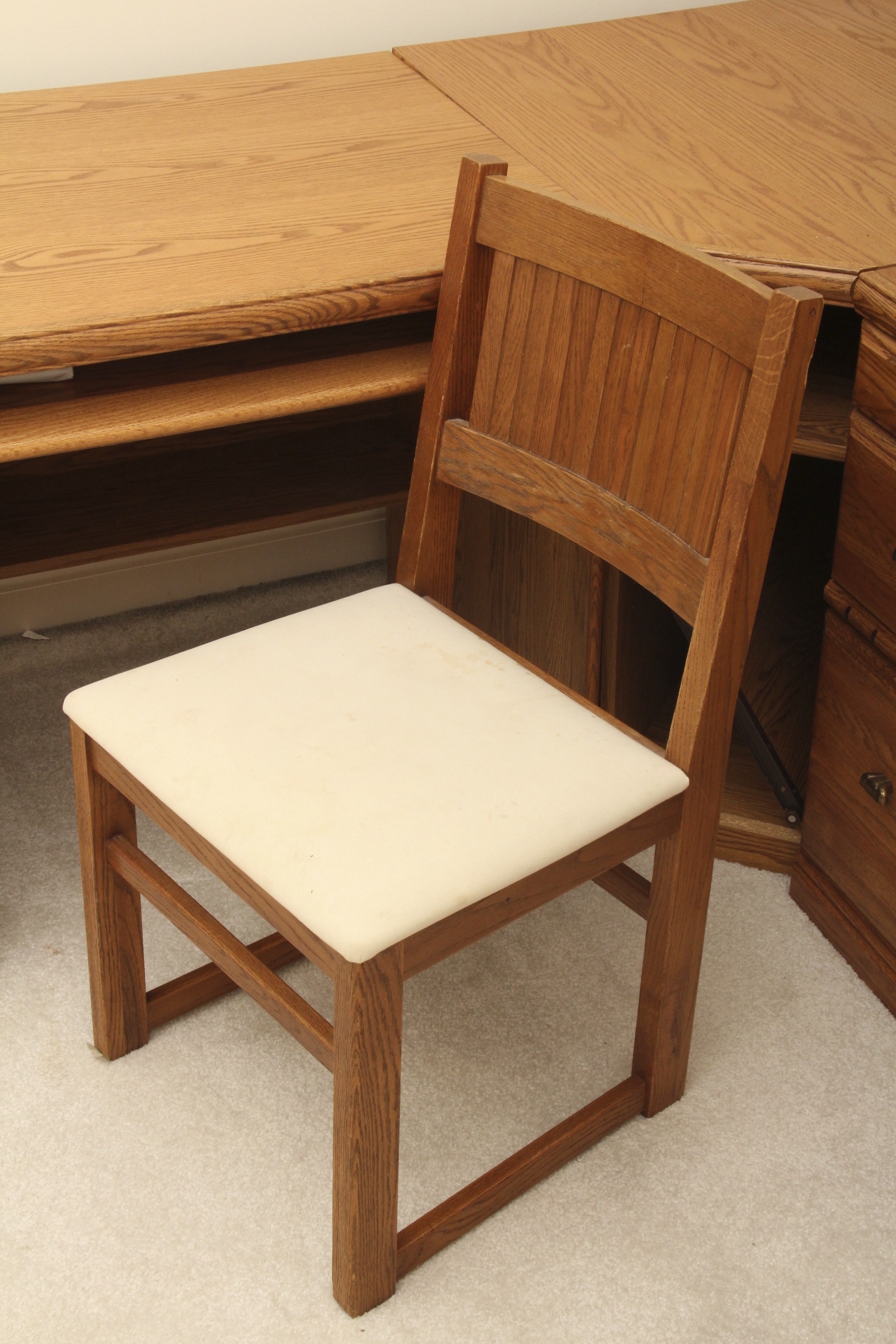 Palliser L-Shaped Oak Desk