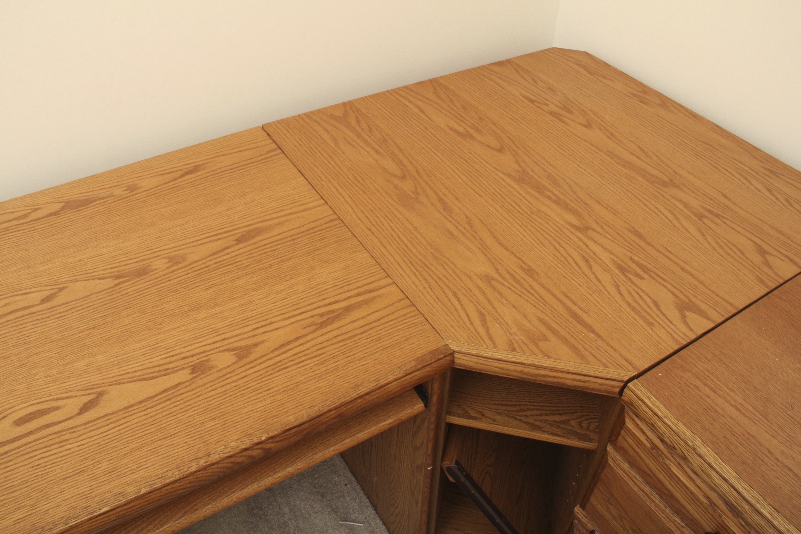 Palliser L-Shaped Oak Desk