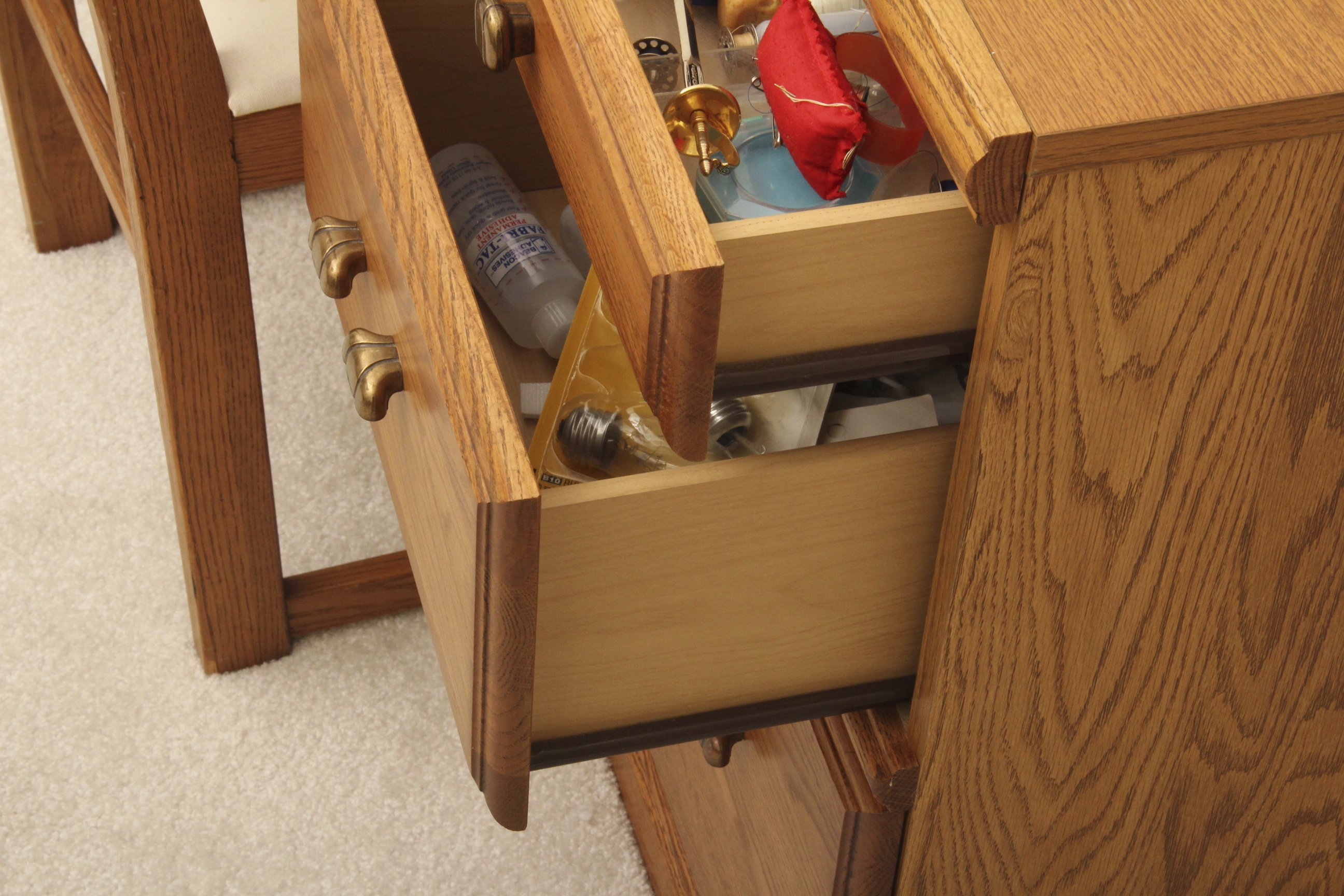 Palliser L-Shaped Oak Desk