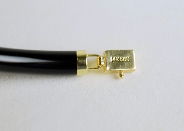 Semi-precious Stone Link Bracelet with 14K Yellow Gold Clasp