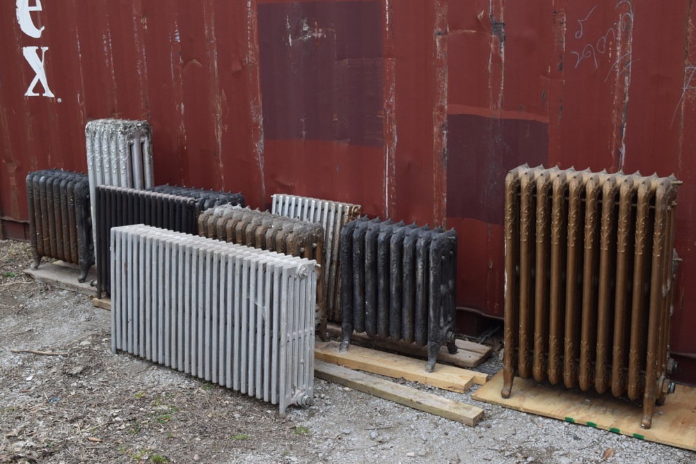 Collection of Antique and Vintage Cast Iron Hot Water Radiators