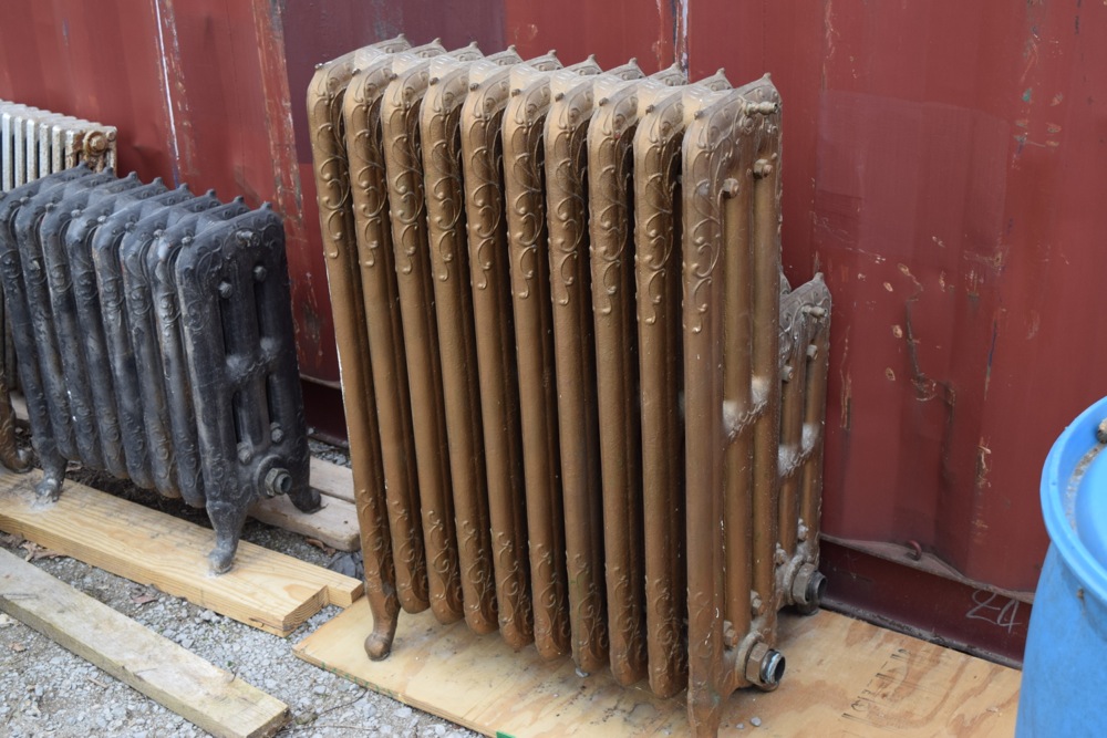 Collection of Antique and Vintage Cast Iron Hot Water Radiators