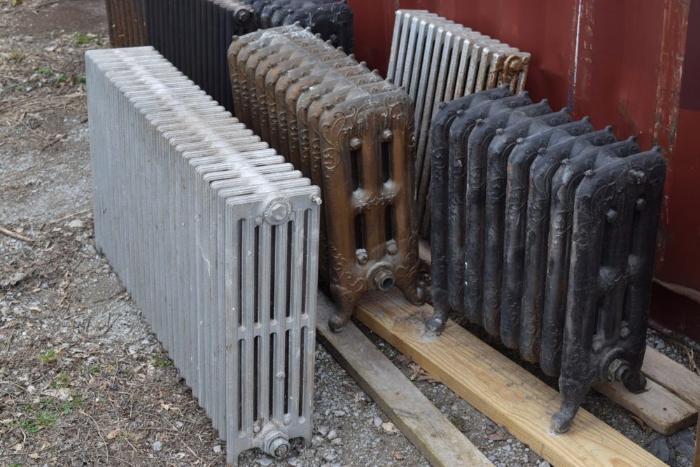 Collection of Antique and Vintage Cast Iron Hot Water Radiators