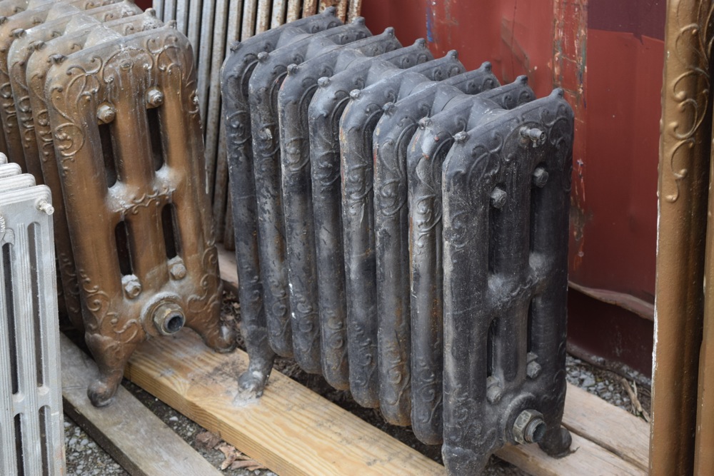Collection of Antique and Vintage Cast Iron Hot Water Radiators