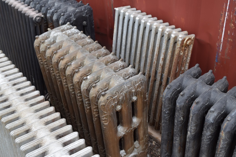 Collection of Antique and Vintage Cast Iron Hot Water Radiators