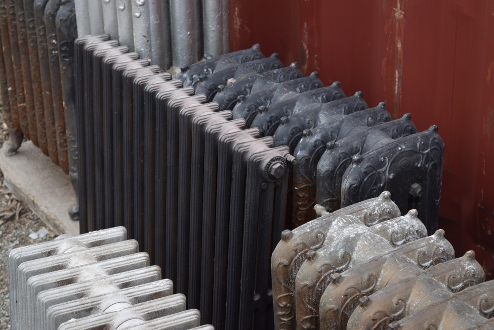 Collection of Antique and Vintage Cast Iron Hot Water Radiators