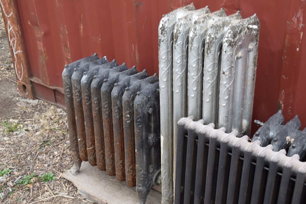 Collection of Antique and Vintage Cast Iron Hot Water Radiators