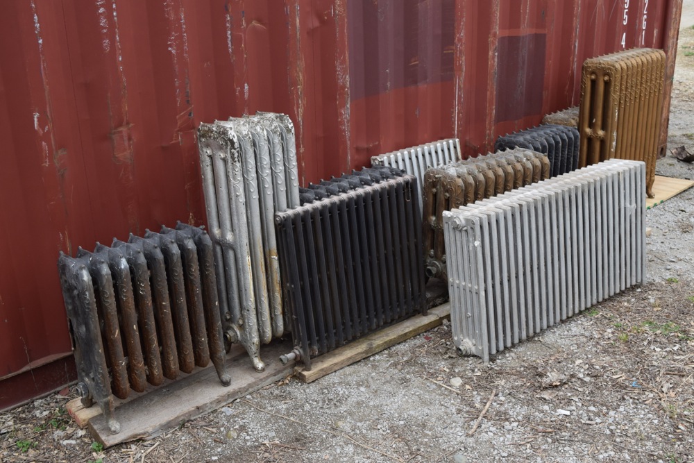 Collection of Antique and Vintage Cast Iron Hot Water Radiators