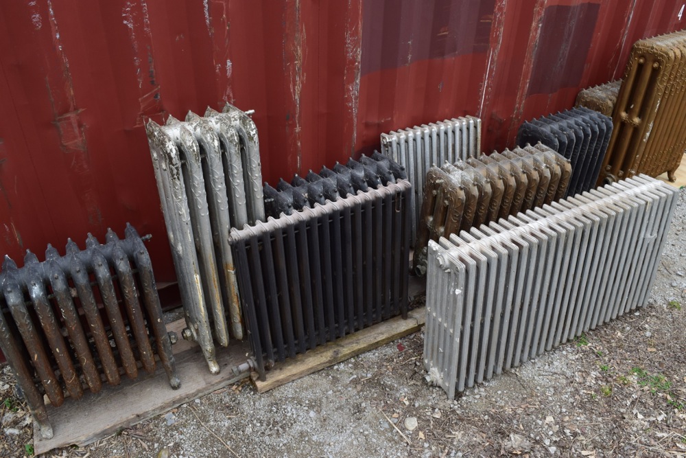 Collection of Antique and Vintage Cast Iron Hot Water Radiators