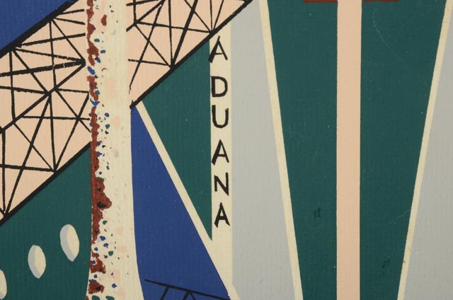 John St. John Original Serigraph "La Marina, San Juan, P.R."