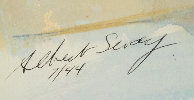 Albert Sway Vintage Still Life Tempera Painting on Paper