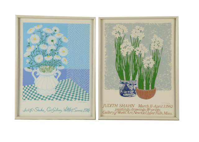 Pair of Judith Shahn Serigraph Gallery Posters