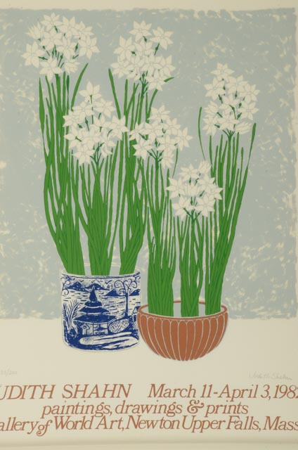 Pair of Judith Shahn Serigraph Gallery Posters