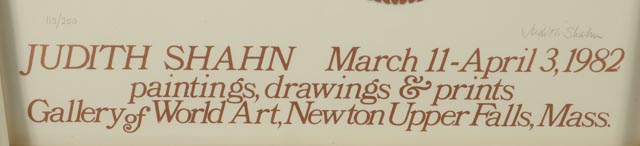 Pair of Judith Shahn Serigraph Gallery Posters