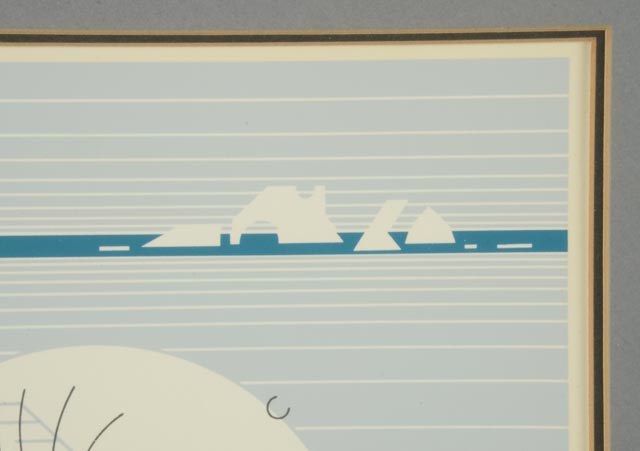 Charley Harper Signed Limited Edition Serigraph "Whitecoat"