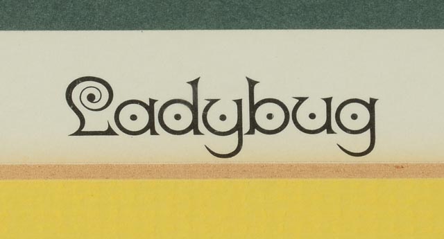 Charley Harper Signed Lithograph "Ladybug"