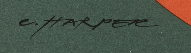 Charley Harper Signed Lithograph "Ladybug"