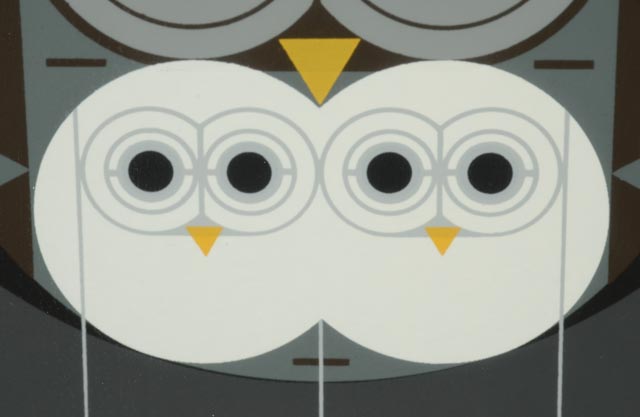 Charley Harper Signed Limited Edition Serigraph "Family Owlbum"