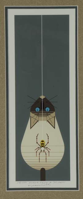 Charley Harper Limited Edition Giclee "Along Came a Spider"