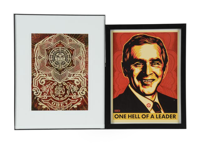 Pair of Shepard Fairey Offset Lithographs