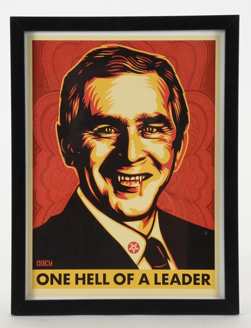 Pair of Shepard Fairey Offset Lithographs