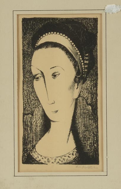 Robert Morris Gatrell Original Stone Lithograph