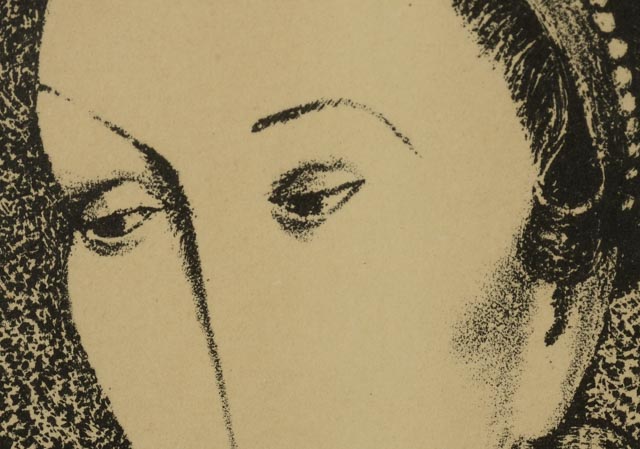 Robert Morris Gatrell Original Stone Lithograph