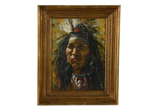 Lillian Hirst Oil on Canvas Portrait