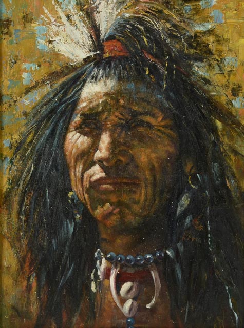 Lillian Hirst Oil on Canvas Portrait