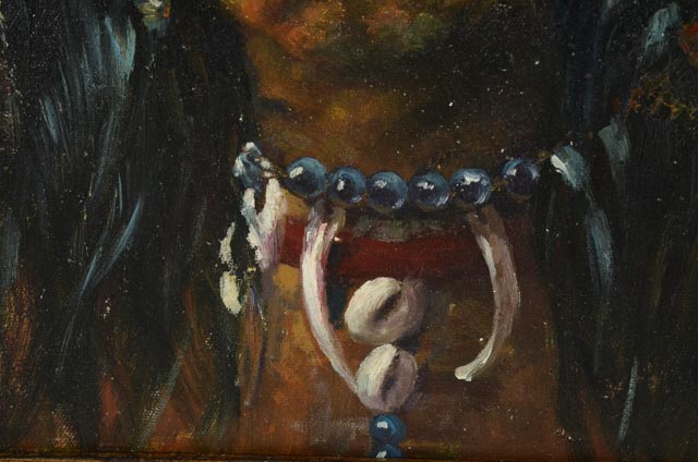 Lillian Hirst Oil on Canvas Portrait